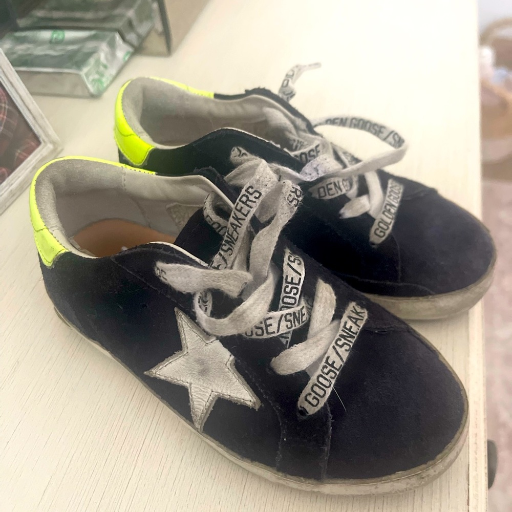 Kids Golden Goose Superstar Sneakers black size 27 EU / 10 toddler
